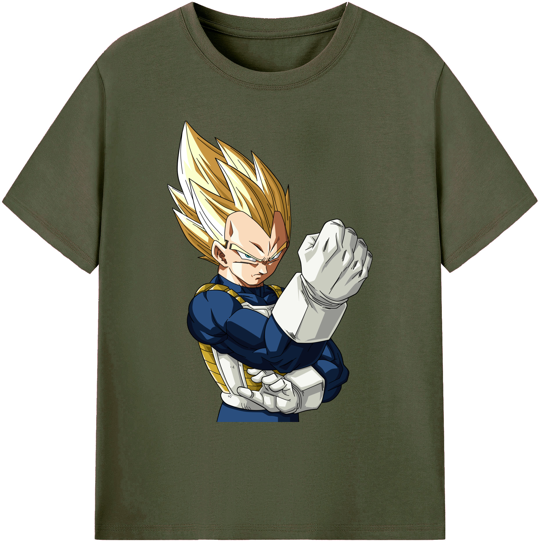 （画像用） ドラゴンボール ベジータ四世（Bejīta Yonsei）DRAGON BALL Vegeta IV 綿100％ メンズ半袖Tシャツ｜肌触りやわらか＆通気性
